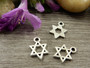 Tähtiriipus, 12x8mm, kromi, 1kpl