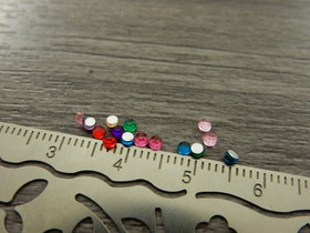 Puolihelmi strassi, 2mm, mixsetti, 100kpl