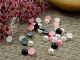 Puolihelmi, 4mm, mixsetti, 100kpl