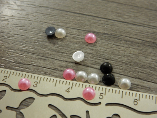 Puolihelmi, 4mm, mixsetti, 100kpl