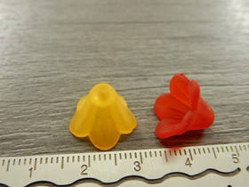 Akryylihelmi kukka, 10x14mm, mix setti, 10kpl