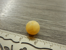 Silikonihelmi, 9mm, helmiäisoranssi, 1kpl