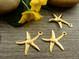 Meritähtiriipus, 18x16mm, 18K /kulta, 1kpl