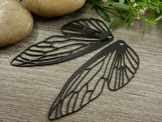 Siipiriipus, 50x20mm, musta, 1kpl