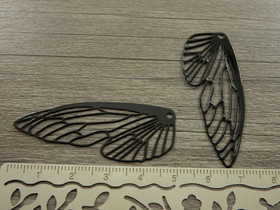 Siipiriipus, 50x20mm, musta, 1kpl