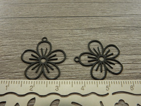 Kukkariipus, 22x20mm, musta, 1kpl