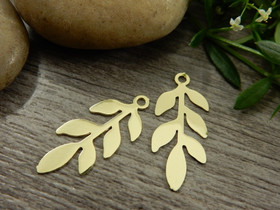 Lehtiriipus, 22x9mm, vaaleakulta, 1kpl