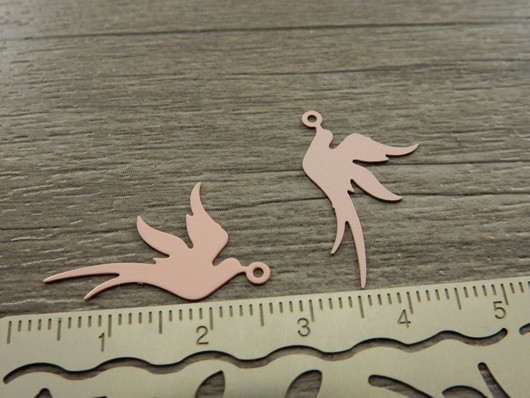 Linturiipus, 23x19mm, vaaleanpunainen, 1kpl