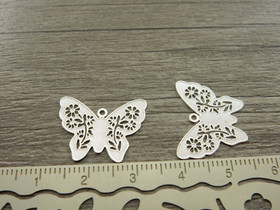 Perhonenriipus, 20x16mm, kirkashopea, 1kpl