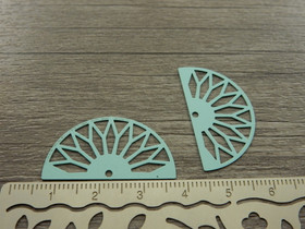 Puoliympyräriipus, 31x17mm, minttu, 1kpl