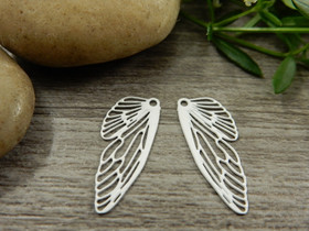 Siipiriipus, 20x8mm, valkoinen, 1kpl