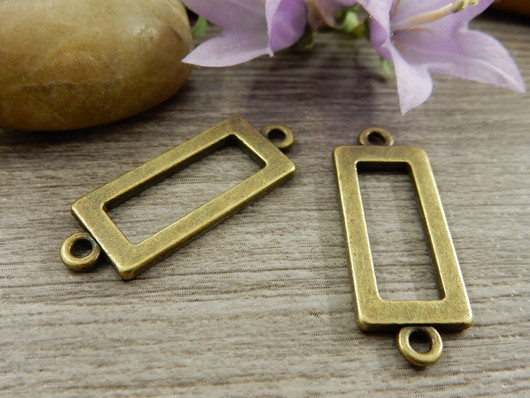 Suorakulmioriipus/ linkki, 30x12mm, pronssi, 1kpl