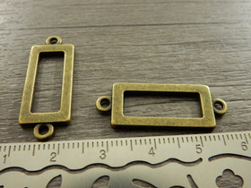 Suorakulmioriipus/ linkki, 30x12mm, pronssi, 1kpl