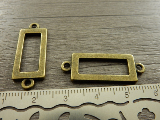 Suorakulmioriipus/ linkki, 30x12mm, pronssi, 1kpl
