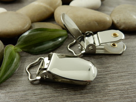 Klipsi, 36x16.5mm, kromi, 1kpl