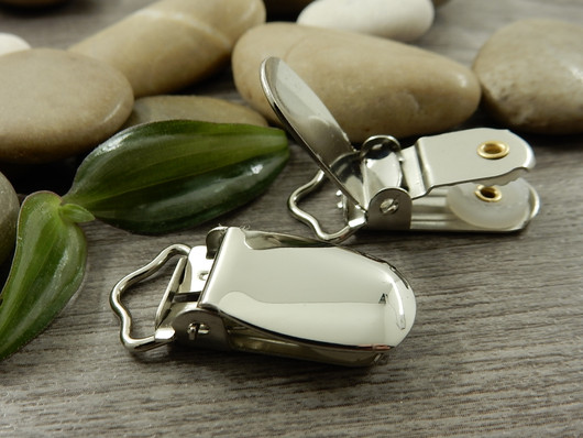 Klipsi, 36x16.5mm, kromi, 1kpl