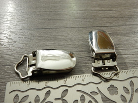 Klipsi, 36x16.5mm, kromi, 1kpl