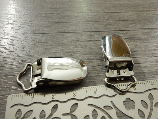 Klipsi, 36x16.5mm, kromi, 1kpl