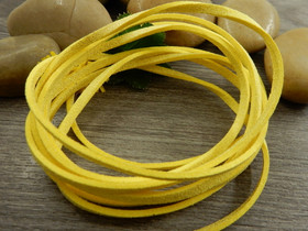 Tekomokka nauha glitter, 2.7x1.4mm, keltainen, 1m