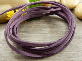 Tekomokka nauha, 2.7x1.4mm, purppura, 1m