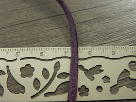 Tekomokka nauha, 2.7x1.4mm, purppura, 1m