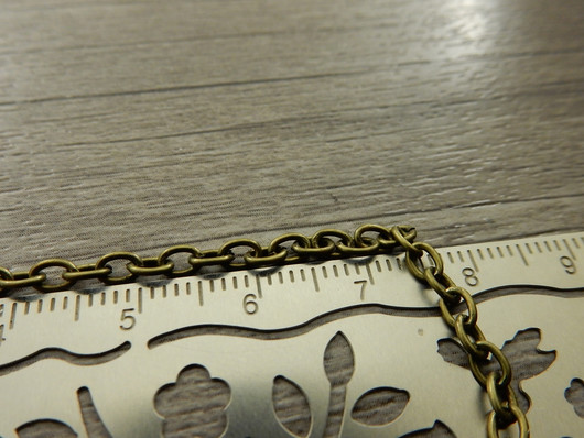 Ankkuriketju, 4x3x0,7mm, pronssi, 1m