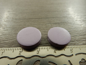 Puuhelmi, 15mm, liila, 10kpl