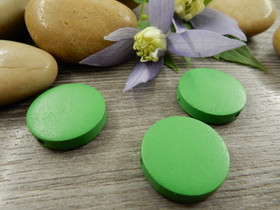 Puuhelmi, 20mm, vihreä, 10kpl