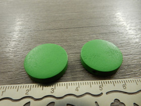 Puuhelmi, 20mm, vihreä, 10kpl