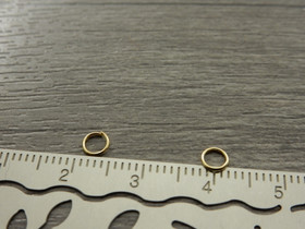 Välirengas, 4x0.5mm, avattava, 18K/vaaleakulta/rst, 10kpl