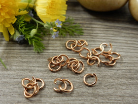 Välirengas, 4.5x0.7mm, avattava, rst/ruusukulta, 10kpl