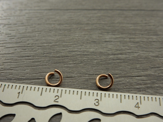 Välirengas, 4.5x0.7mm, avattava, rst/ruusukulta, 10kpl