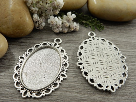 Kapussipohja, 18x25mm, kromi, 1kpl