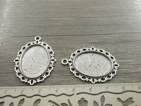 Kapussipohja, 18x25mm, kromi, 1kpl