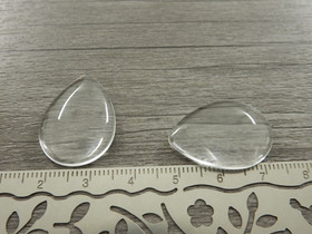 Kapussilasi pisara, 18x25x5mm, kirkas, 1kpl
