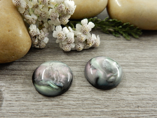 Kapussi marmori, 14mm, moniväri, 1kpl