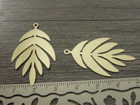 Lehtiriipus, 38x23mm, vaaleakulta, 1kpl