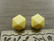 Silikonihelmi hexagon, 14mm, vaaleankeltainen, 1kpl