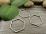 Linkki hexagon, 16x18x0.8mm, umpi, rst, 10kpl