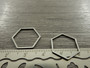 Linkki hexagon, 16x18x0.8mm, umpi, rst, 10kpl