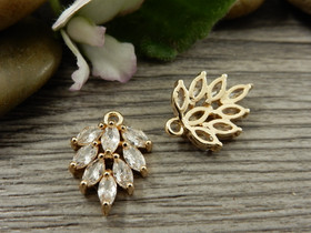 Strassiriipus lehti, 16x12mm, vaaleakulta, 1kpl 