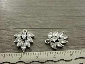 Strassiriipus lehti, 16x12mm, kromi, 1kpl 