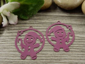 Pipaririipus, 20x24mm, purppura, 1kpl