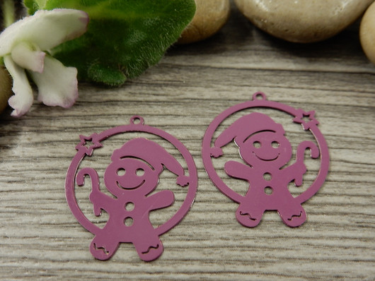 Pipaririipus, 20x24mm, purppura, 1kpl