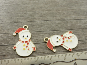 Lumiukkoriipus, 21x17mm, moniväri, 1kpl