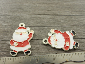 Joulupukkiriipus, 21x19mm, moniväri, 1kpl