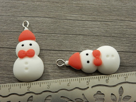 Lumiukkoriipus, 34x16mm, valkoinen, 1kpl