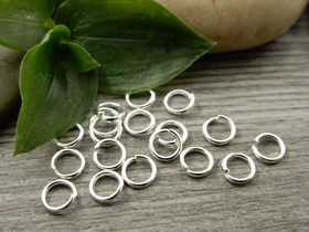 Välirengas, 5x0.8mm, avattava, rst/ kirkashopea, 10kpl