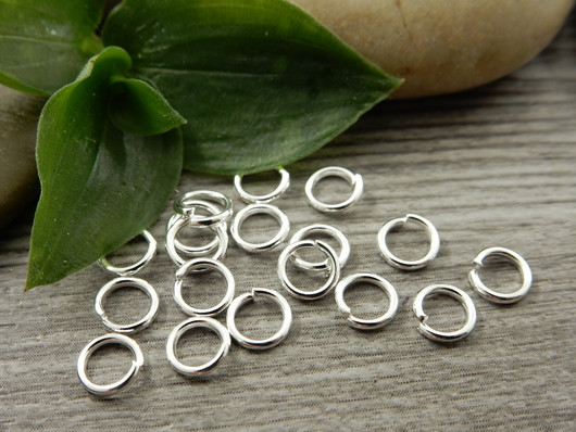 Välirengas, 5x0.8mm, avattava, rst/ kirkashopea, 10kpl