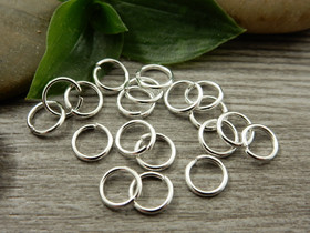 Välirengas, 6x0.8mm, avattava, rst /kirkashopea, 10kpl